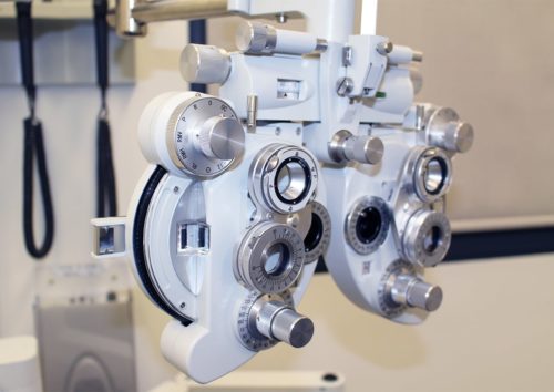 Eye exam equipment