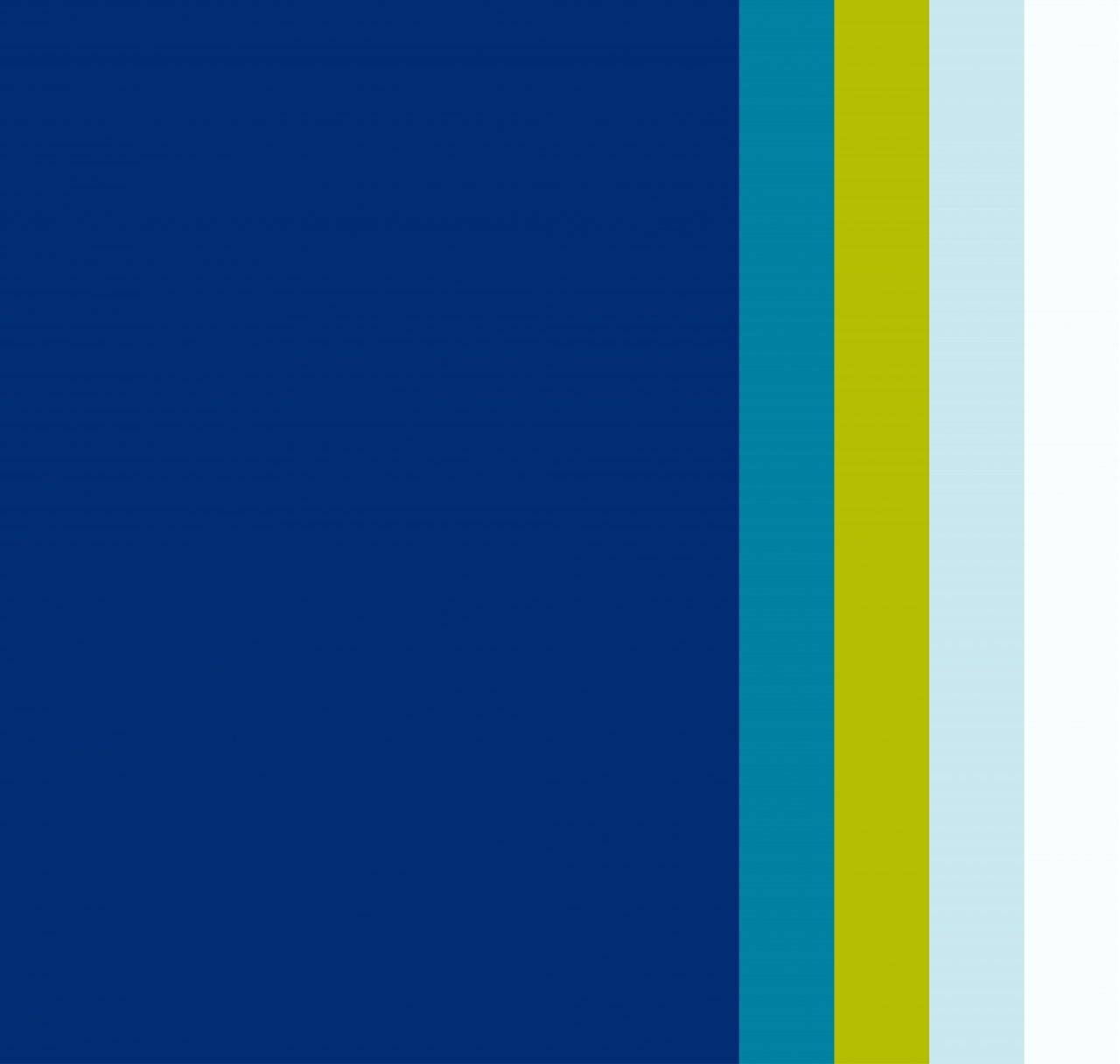 Navy background with teal, lime green, sky blue and white vertical lines at far right side of page.